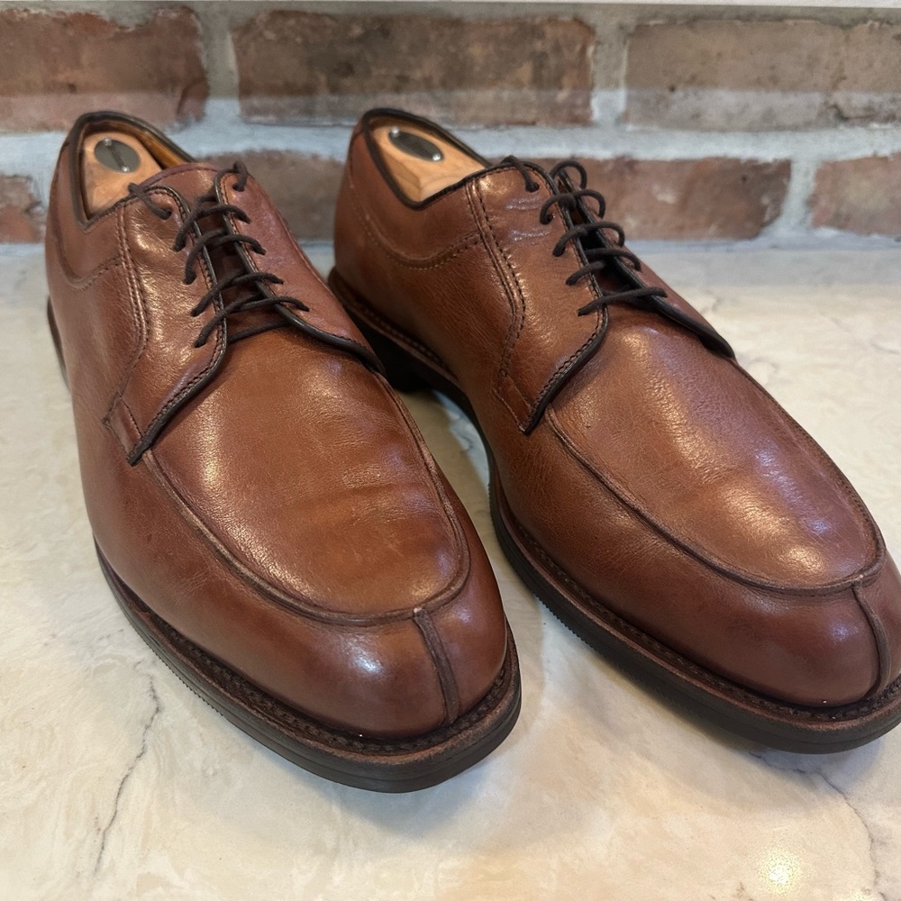 Allen Edmonds Stockbridge Oxford Dress Shoes Brown Leather 3754 Mens Size 13 D